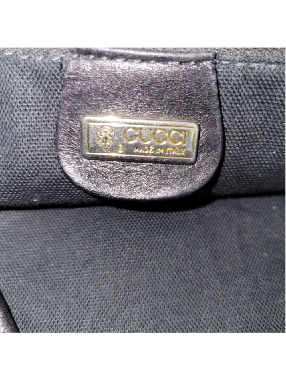 Vintage Gucci #001-113-1126 Black Micro-GG Monogram Leather Shoulder Strap Bag - Picture 12 of 13